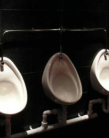 Refurbished urinal system